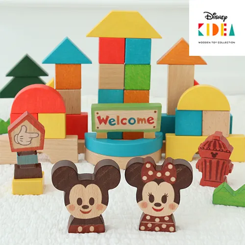 【出産祝い １歳誕生日】KIDEA&BLOCK　ミッキー＆フレンズ