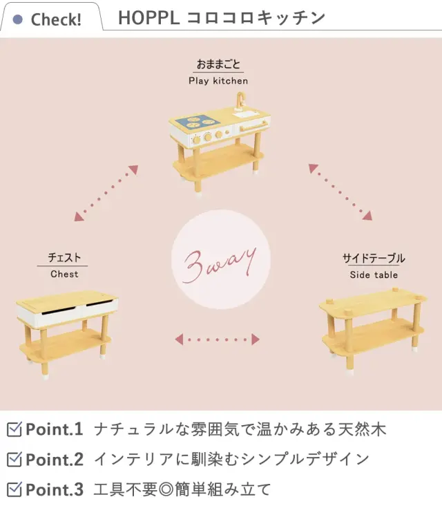 【１歳誕生日 ２歳誕生日 名入れ】HOPPL コロコロキッチン