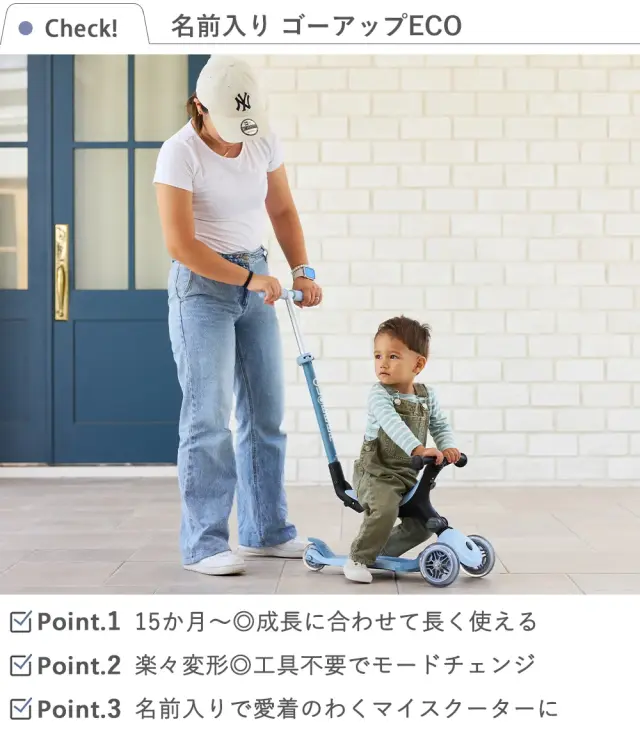 【キックスクーター】名前入り ゴーアップECO