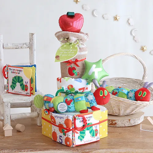 はらぺこあおむしおむつケーキ