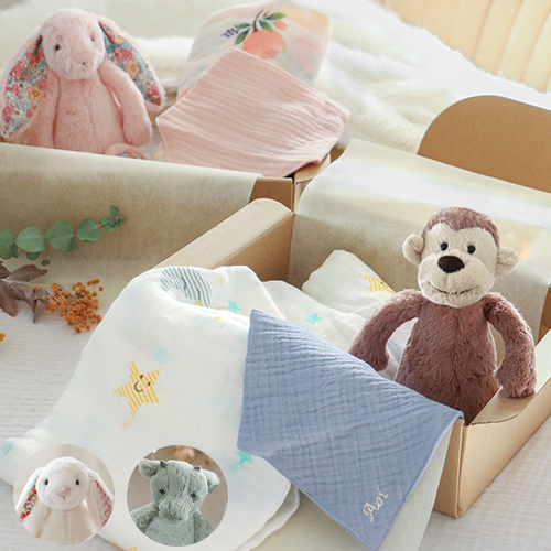 出産祝い ベビー食器 Elodie エロディ お食事エプロンお名前入り＋シリコンボールセット