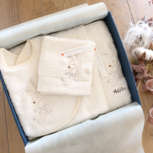 出産祝いギフトセット Choetto(シュエット)フード付きバスタオル＋スタイ＋ミニタオル 今治タオルギフトセット