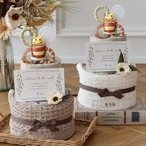 Sassy カミカミみつばちおむつケーキ