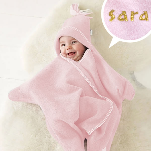 【出産祝い おくるみ】Tuppence & Crumble(タッペンス＆クランブル) 星型アフガン「スターラップ」0-4M